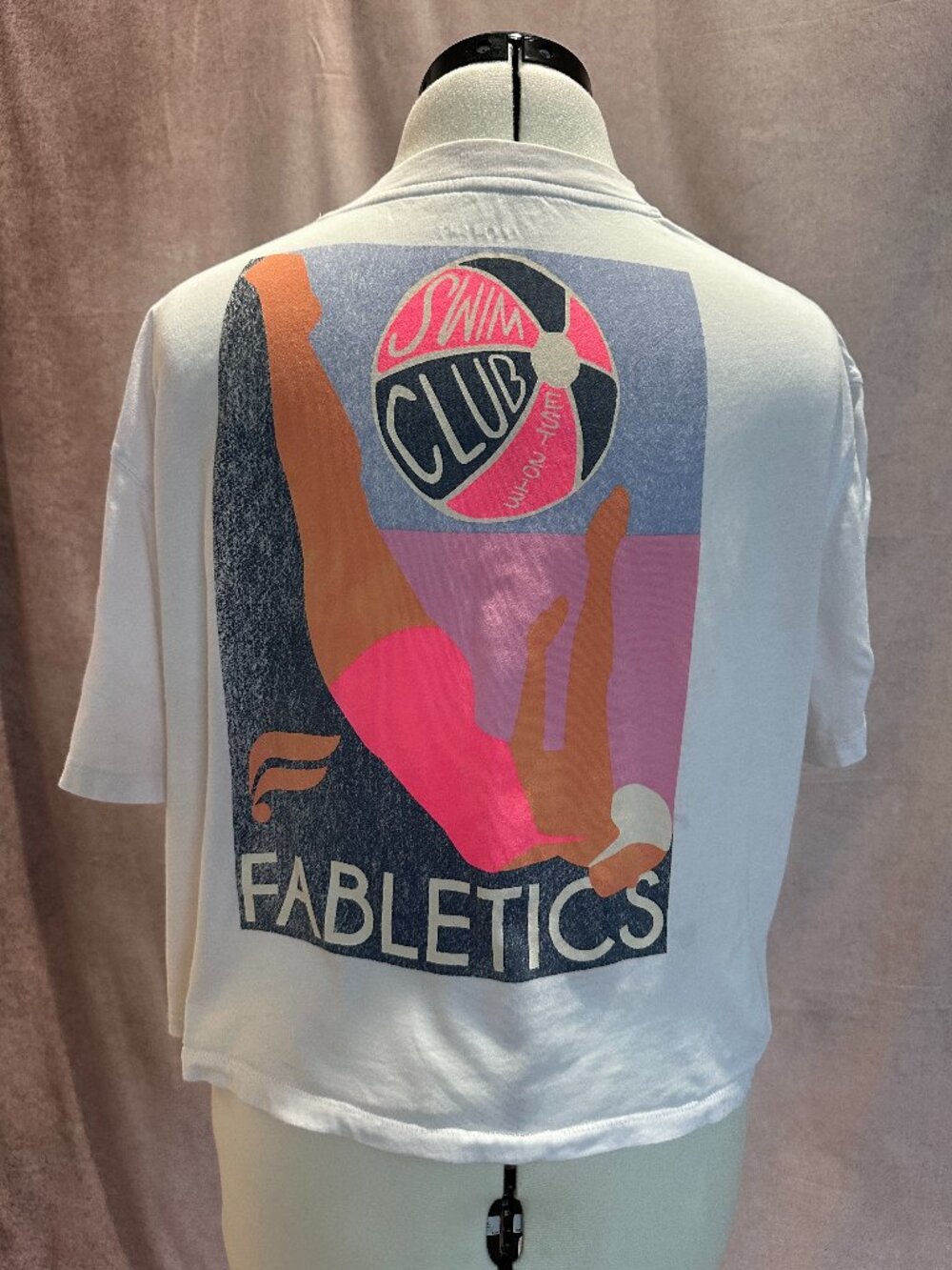 Fabletics Cropped Graphic T-Shirt, L